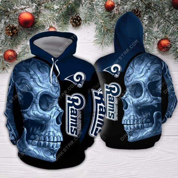 NFL Los Angeles Rams Sugar Skull Hoodie Zip Hoodie