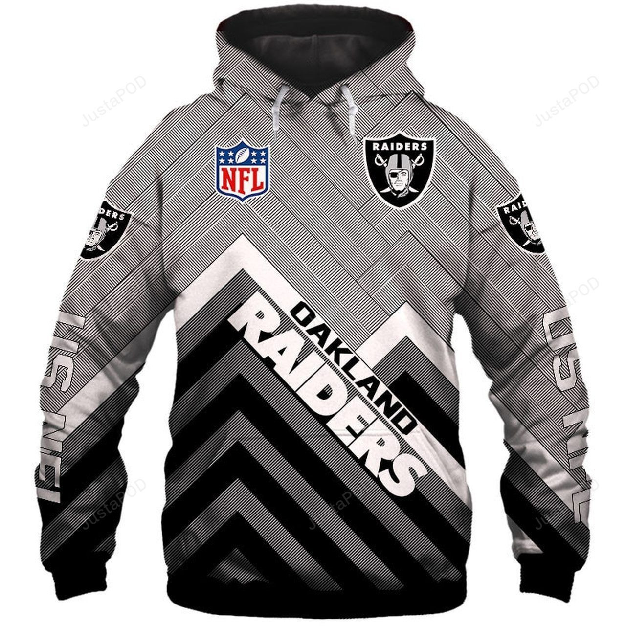 NFL Oakland Raiders Hoodie Zip Hoodie Version 2360
