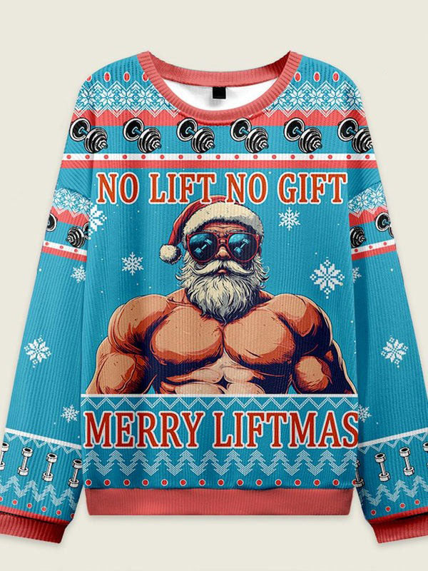 No Lift No Gift Merry Liftmas Ugly Christmas Sweater