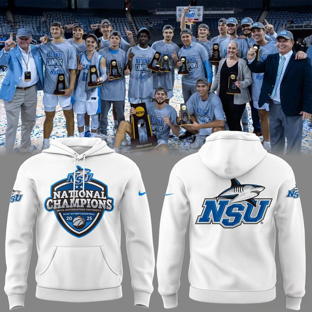 Nova Southeastern 2025 NCAA Division II Mens Basketball x National Champions Hoodie Fans Gift