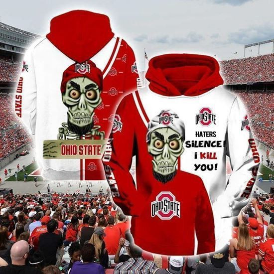 Ohio State Buckeyes Ncaa Haters Silence I Kill You Achmed Hoodie Zip Hoodie