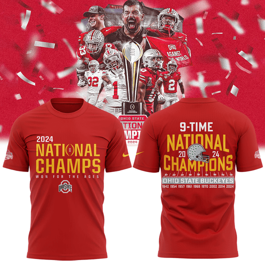 Ohio State Buckeyes NCAA National Champions Shirt Football Gifts For Men