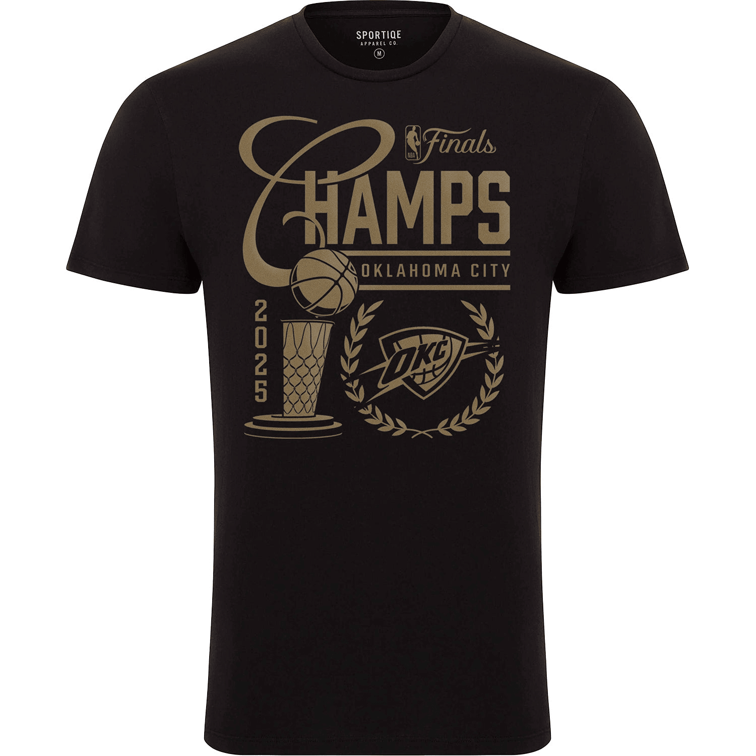 OKC Thunder Championship Shirt Black 2025 NBA Champions Merch Gift For Fans