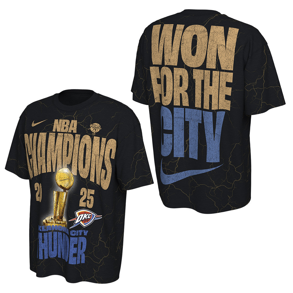 OKC Thunder Championship Shirt Won For The City Nike 2025 NBA Championship Merch Gifts For Dad 2
