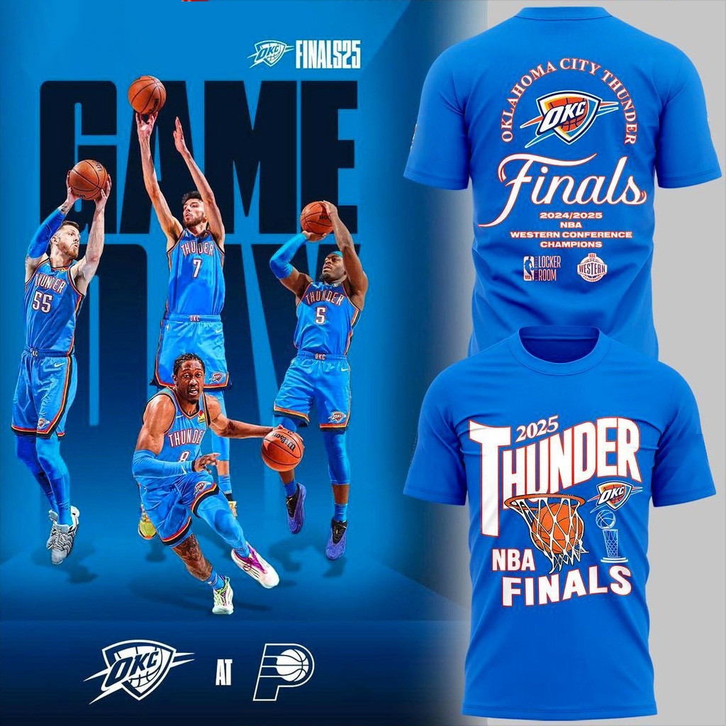 Oklahoma City Thunder 2025 NBA Finals Special T-Shirt OKC Merch Gifts For Basketball Fan