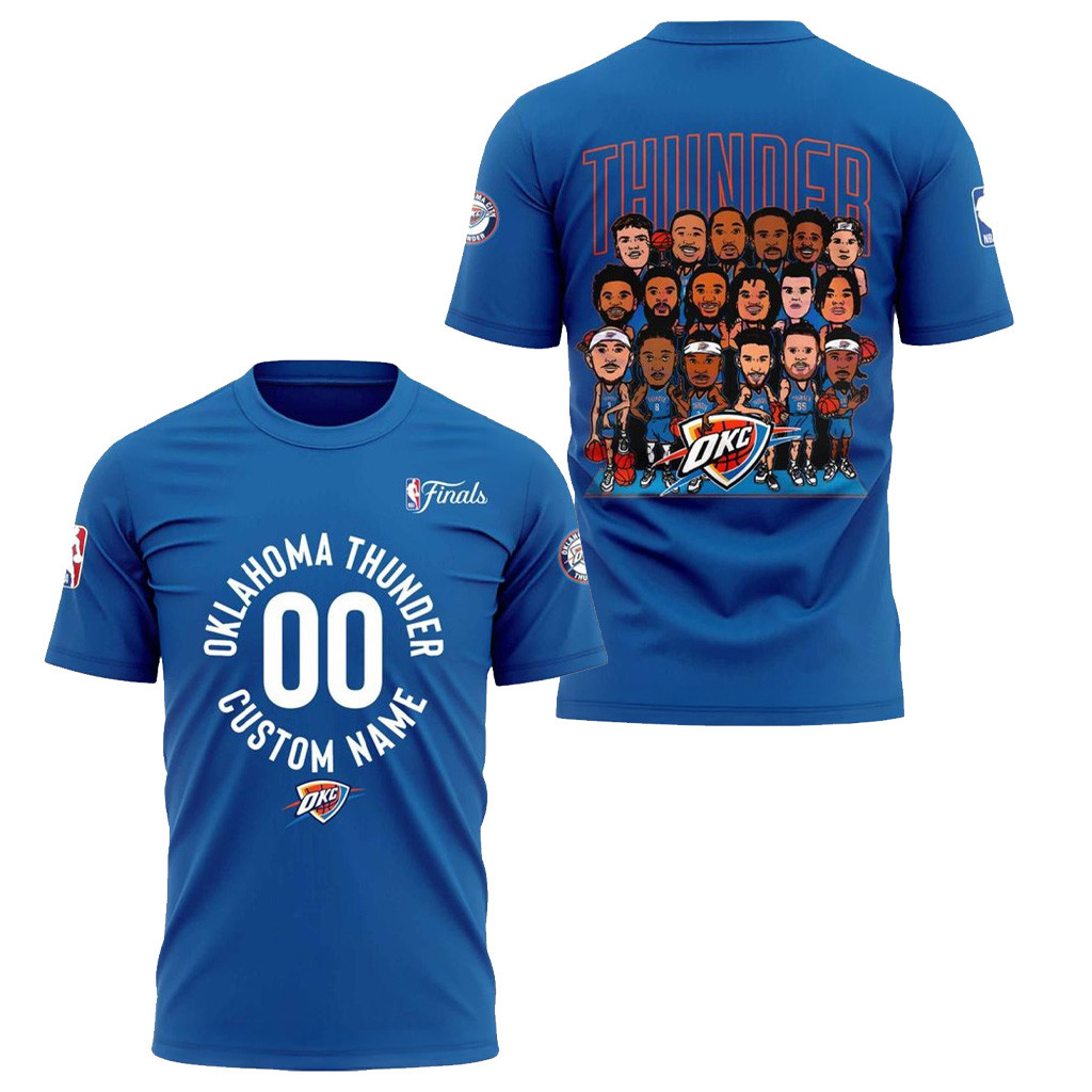 Oklahoma City Thunder Circle NBA Finals Shirt OKC Merch Gifts For Basketball Fan
