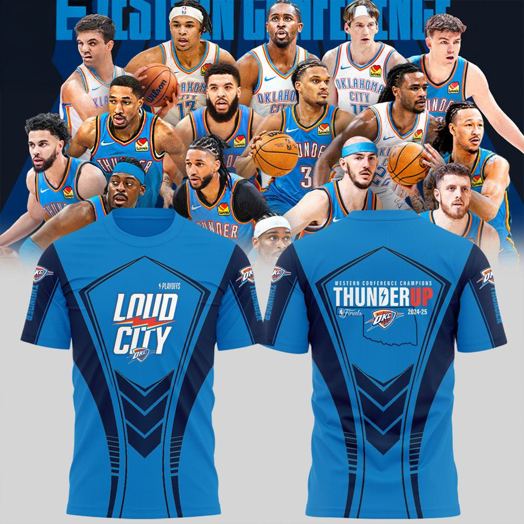Oklahoma City Thunder Loud City NBA Finals Champions Shirt OKC Merch Gift For Husband