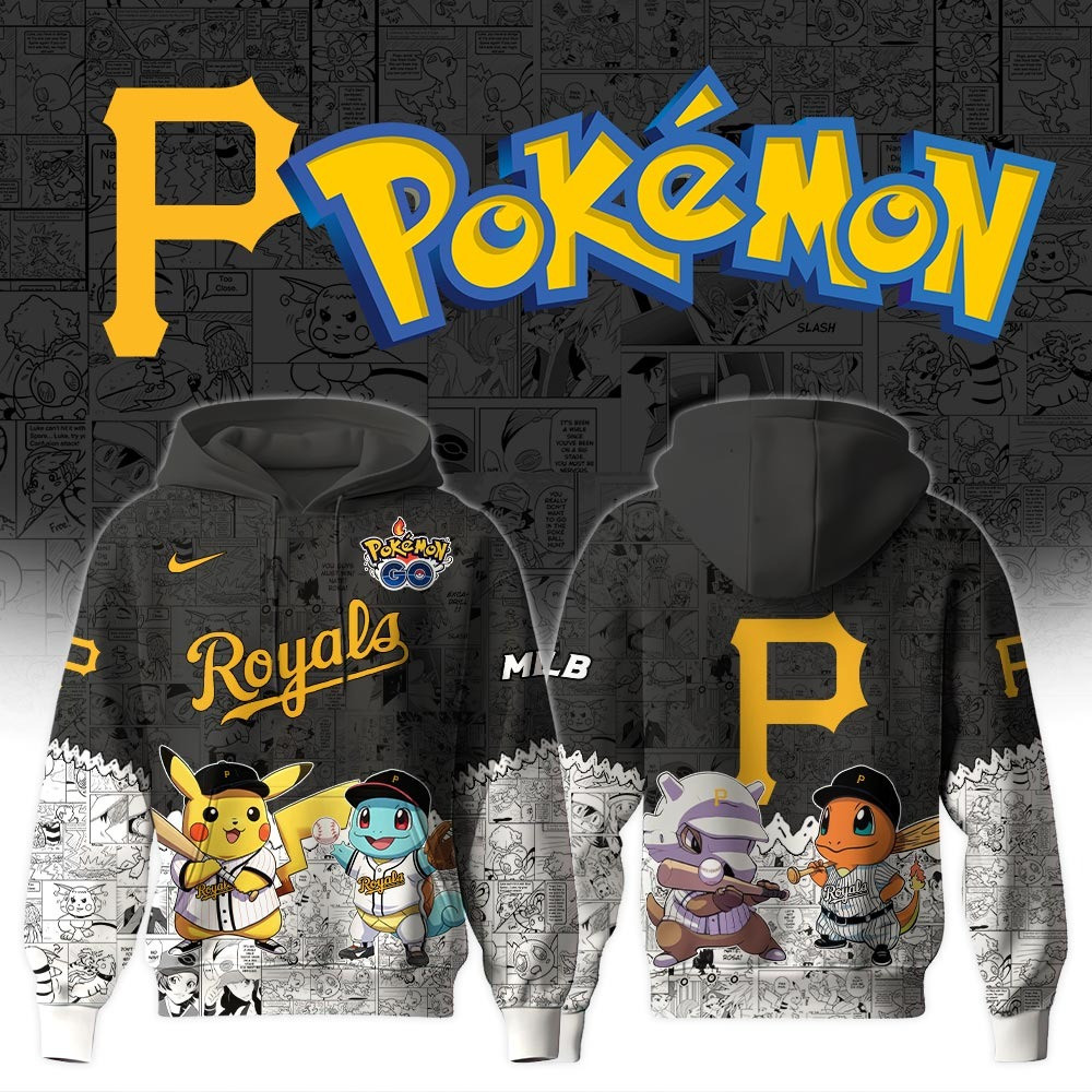 Pittsburgh Pirates X PokÆ’mon Go Hoodie MLB Merch Gifts For Baseball Fans For Him Her