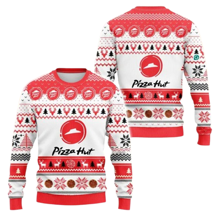 Pizza Hut Ugly Christmas Sweater
