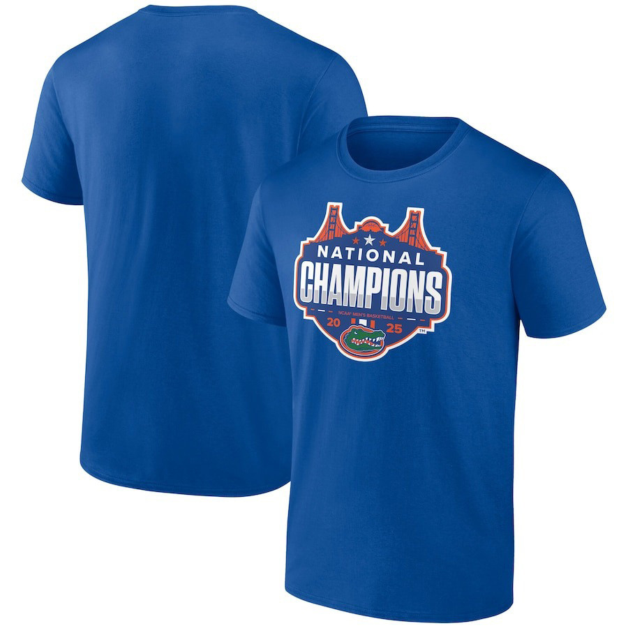 Royal Florida Gators 2025 NCAA Mens Basketball National Champions Shot Clock Shirt Fans Gifts