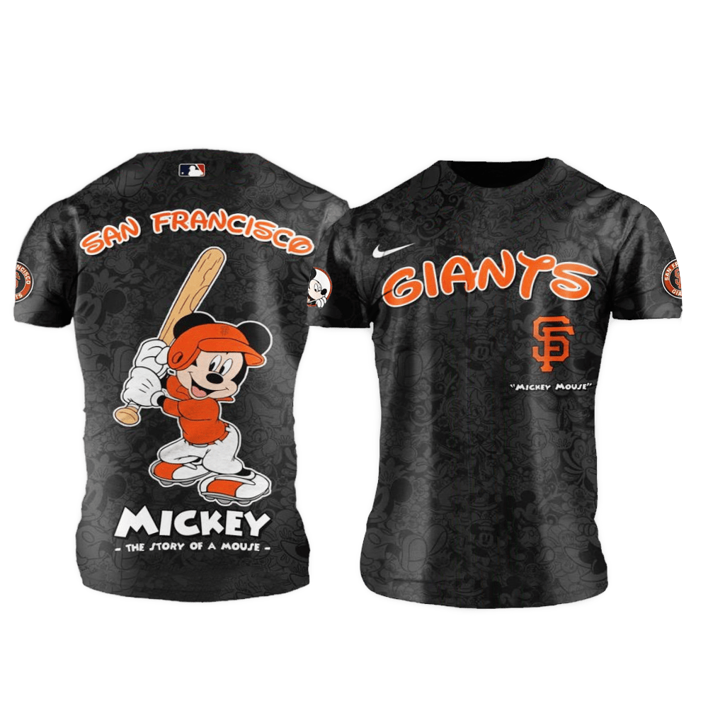 San Francisco Giants MLB x Mickey Night Game Shirt San Francisco Giants Merch Gifts For Fans