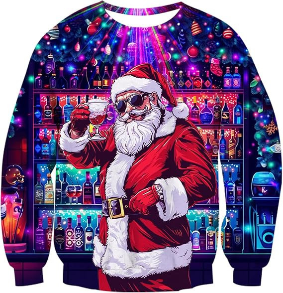 Santa Claus Lounge Ugly Christmas Sweater