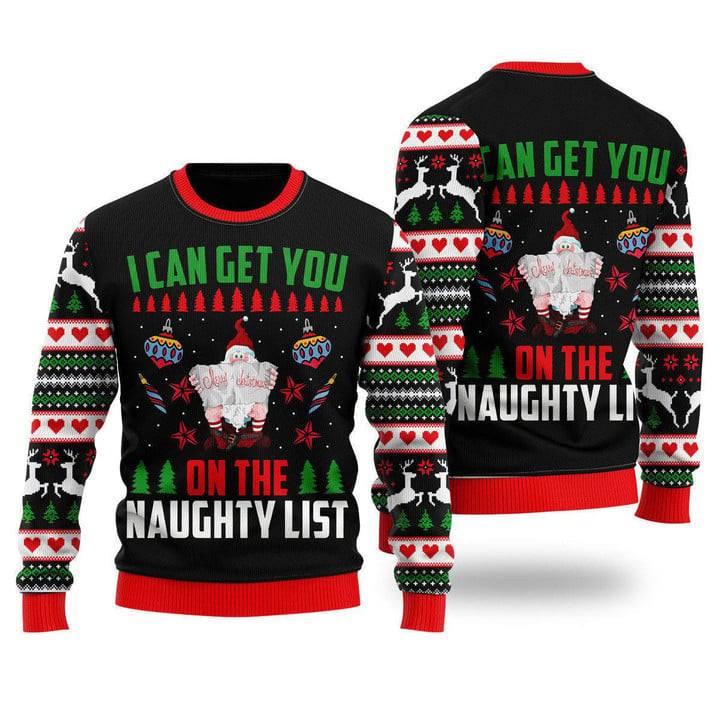 Santa I Can Get You On The Naughty List Ugly Christmas Sweater