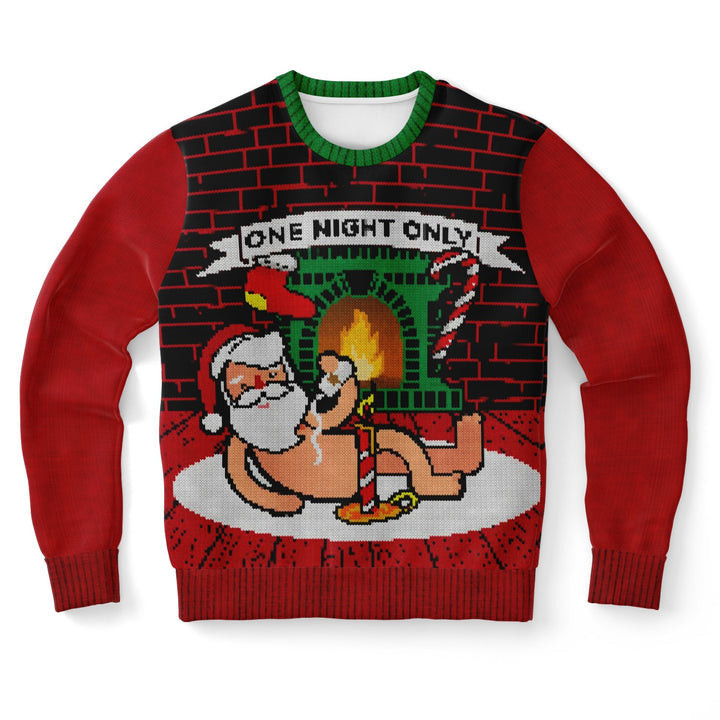 Santa One Night Only Ugly Christmas Sweater
