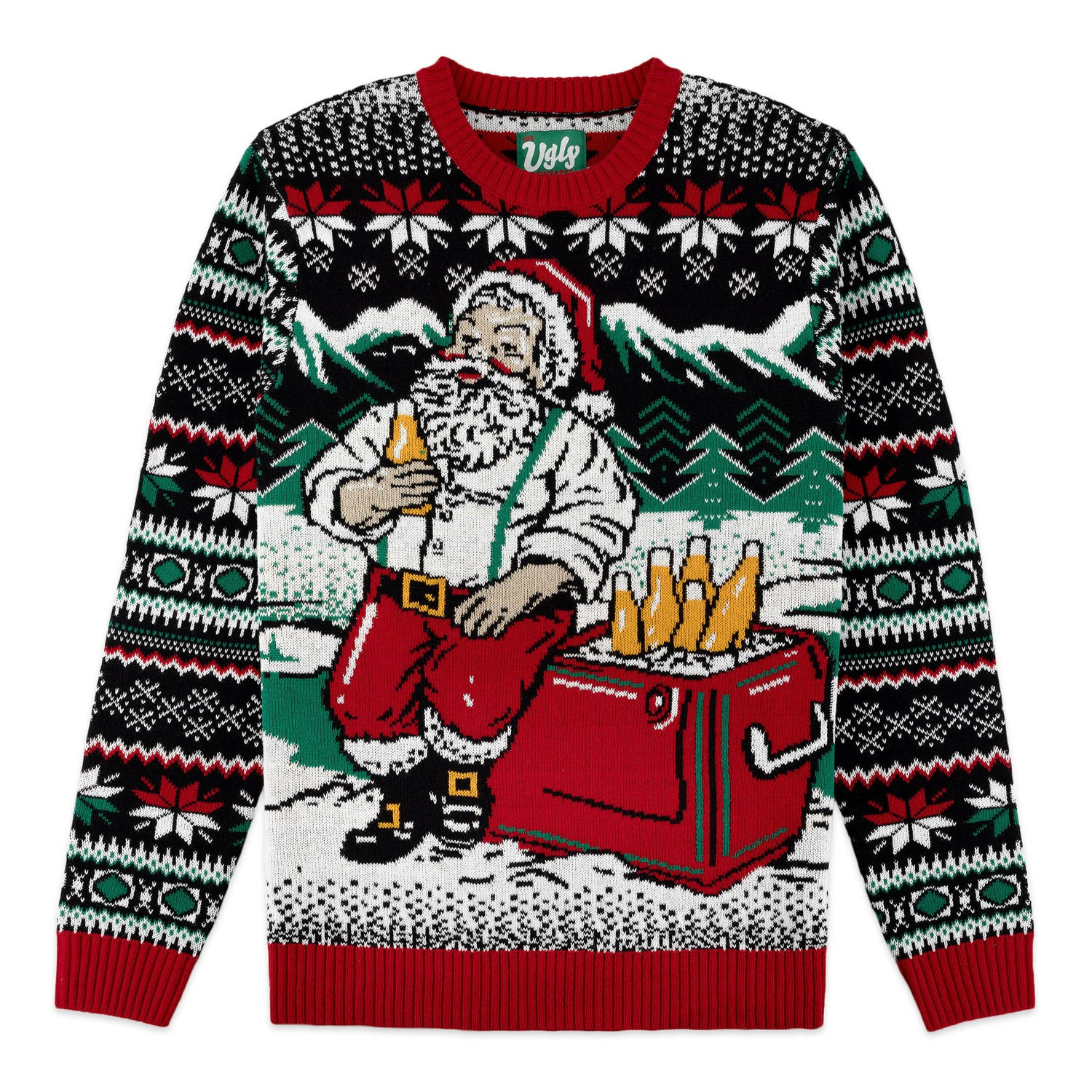 Santas Cooler Ugly Christmas Sweater