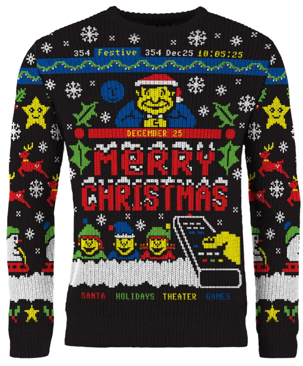 Santas Schedule Ugly Christmas Sweater