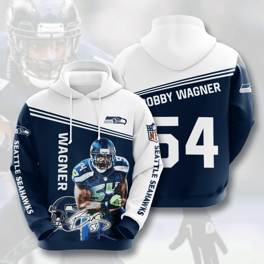 Seattle Seahawks Bobby Wagner Hoodie Zip Hoodie