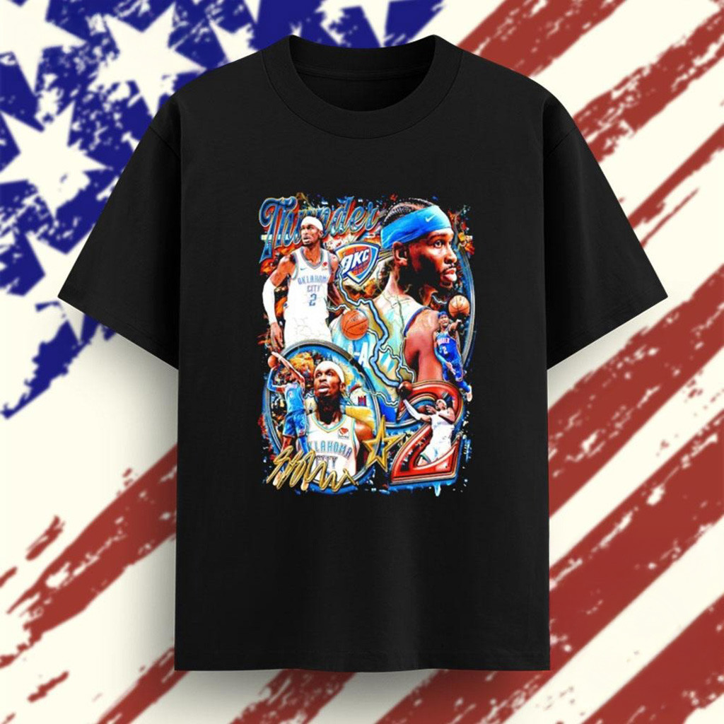 Shai Alexander 2025 Nba Mvp Okc Thunder Signature T-Shirt