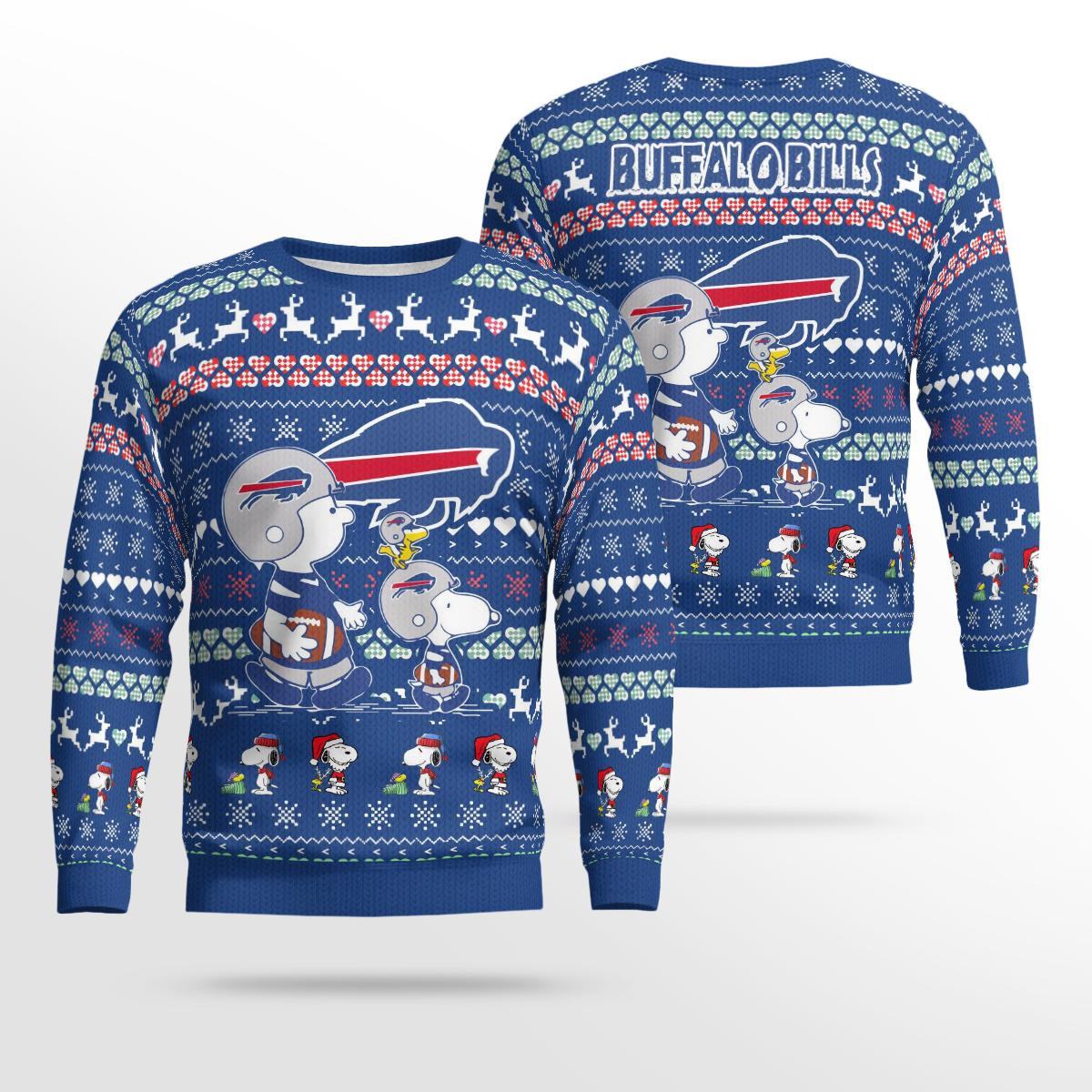 Snoopy Buffalo Bills Christmas Ugly Sweater