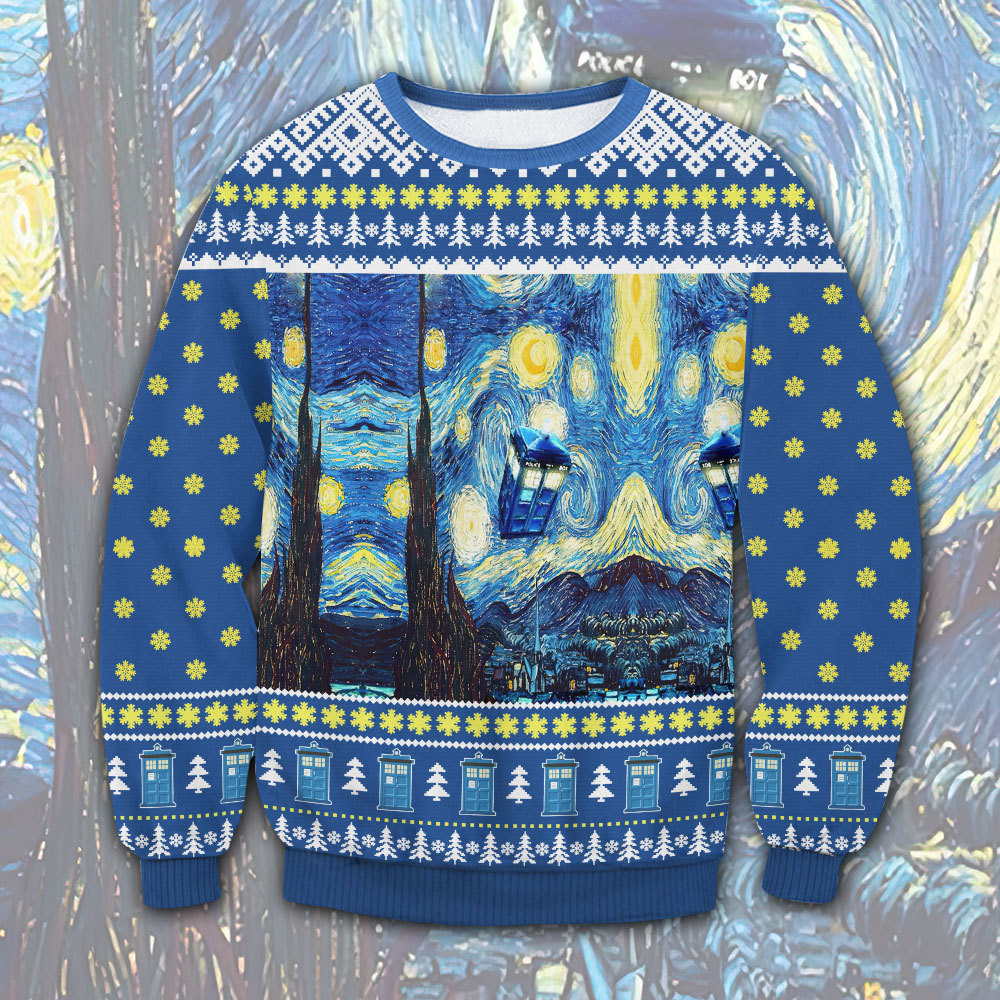 Starry Night Ugly Christmas Sweater
