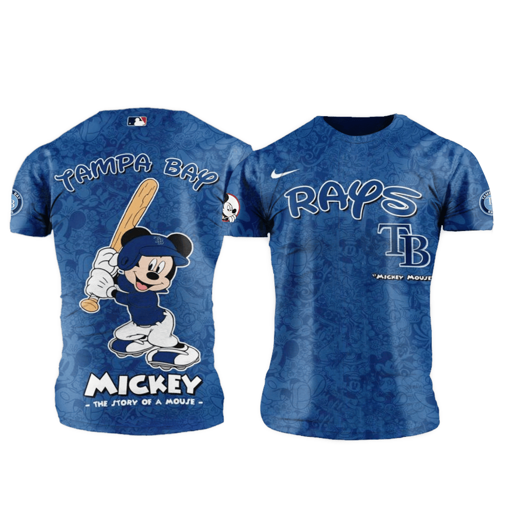 Tampa Bay Rays MLB x Mickey Night Game Shirt Tampa Bay Rays Merch Awesome Fathers Day Gifts