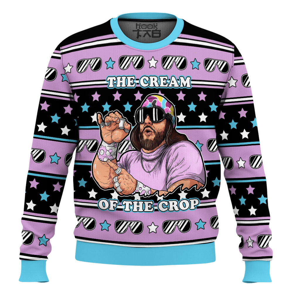 The Cream Of The Crop Macho Man Ugly Christmas Sweater