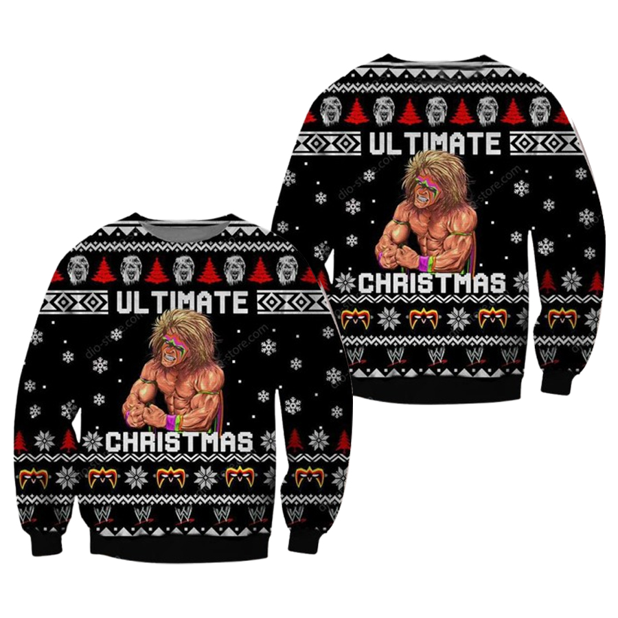 The Ultimate Warrior Ugly Christmas Sweater