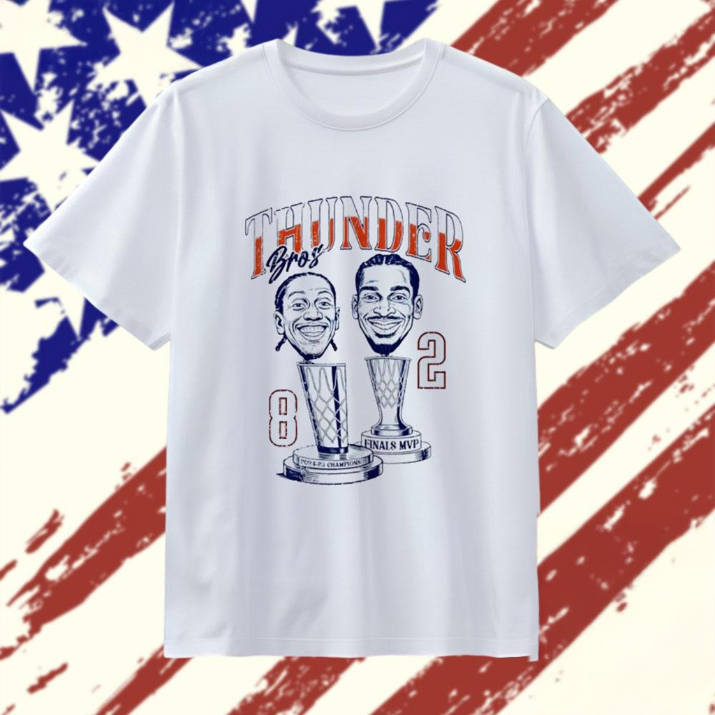Thunder Bros Champions Duo SGA And Jdub 2025 NBA Finals MVP T-Shirt Gifts For Fans