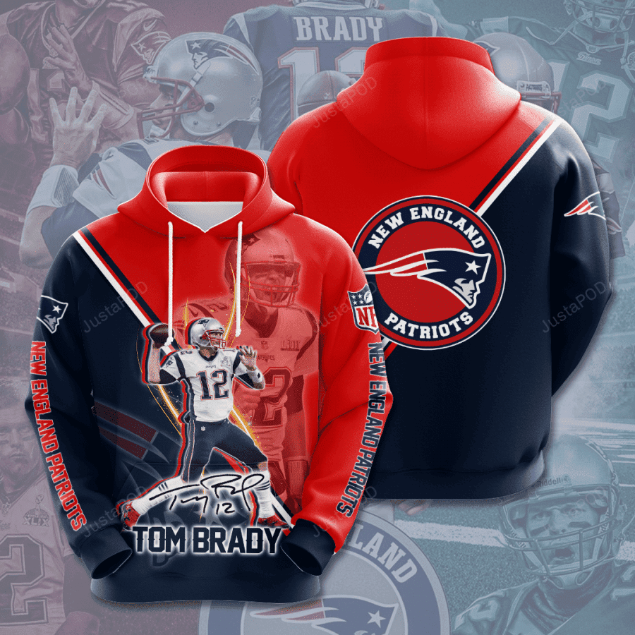 Tom Brady New England Patriots Hoodie Zip Hoodie Version 682
