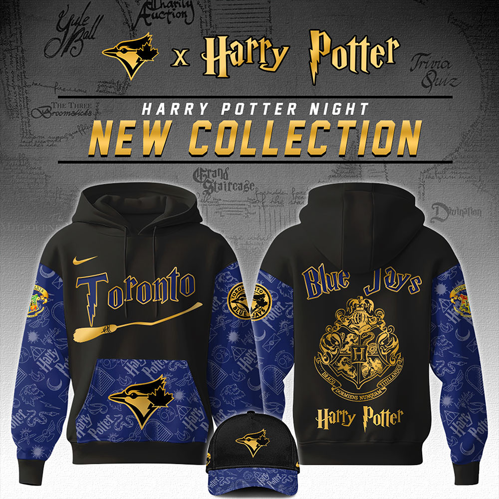 Toronto Blue Jays MLB x Harry Potter Night Game Edition Hoodie Baseball Team Gift Ideas