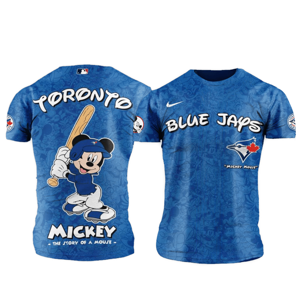 Toronto Blue Jays MLB x Mickey Night Game Shirt Toronto Blue Jays Merch Dad Fathers Day Gifts