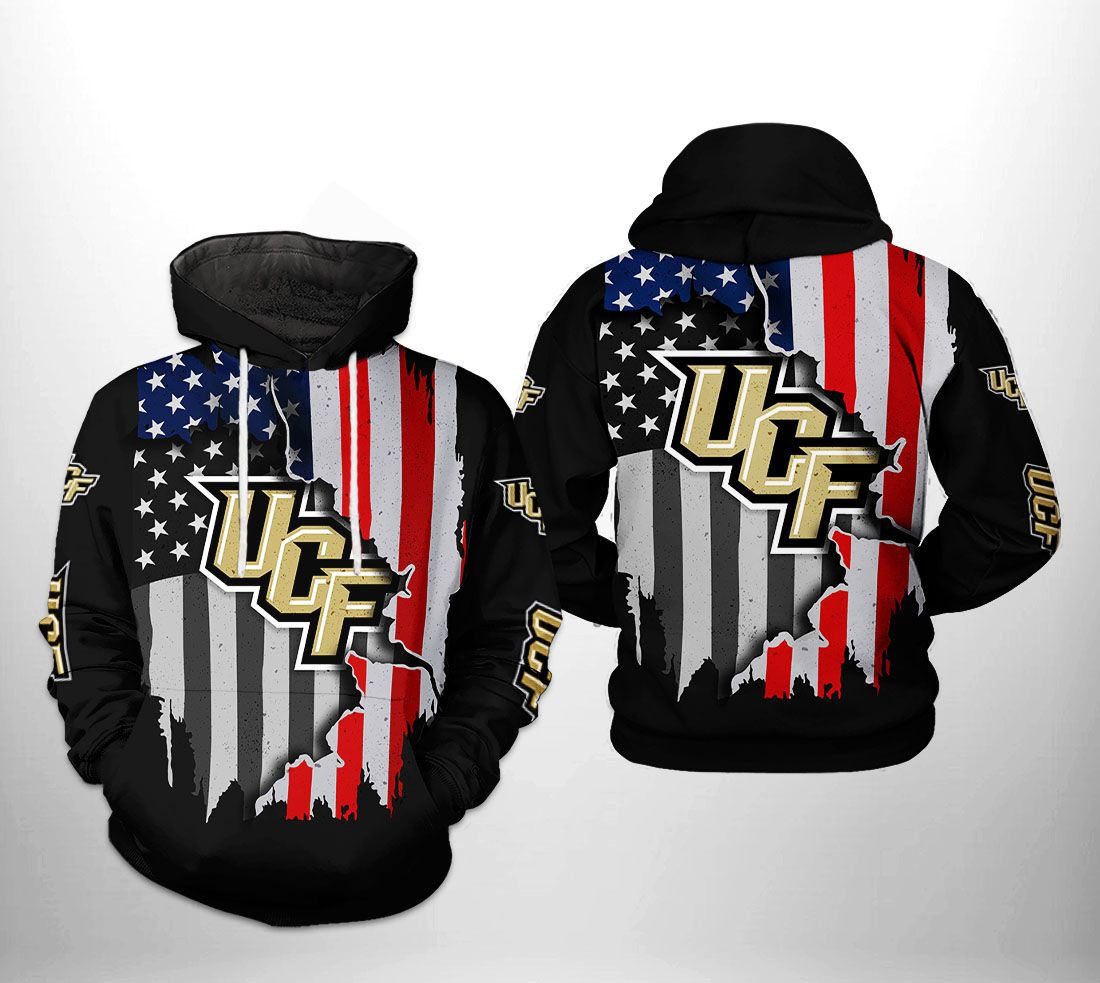UCF Knights NCAA US Flag Hoodie Zip Hoodie
