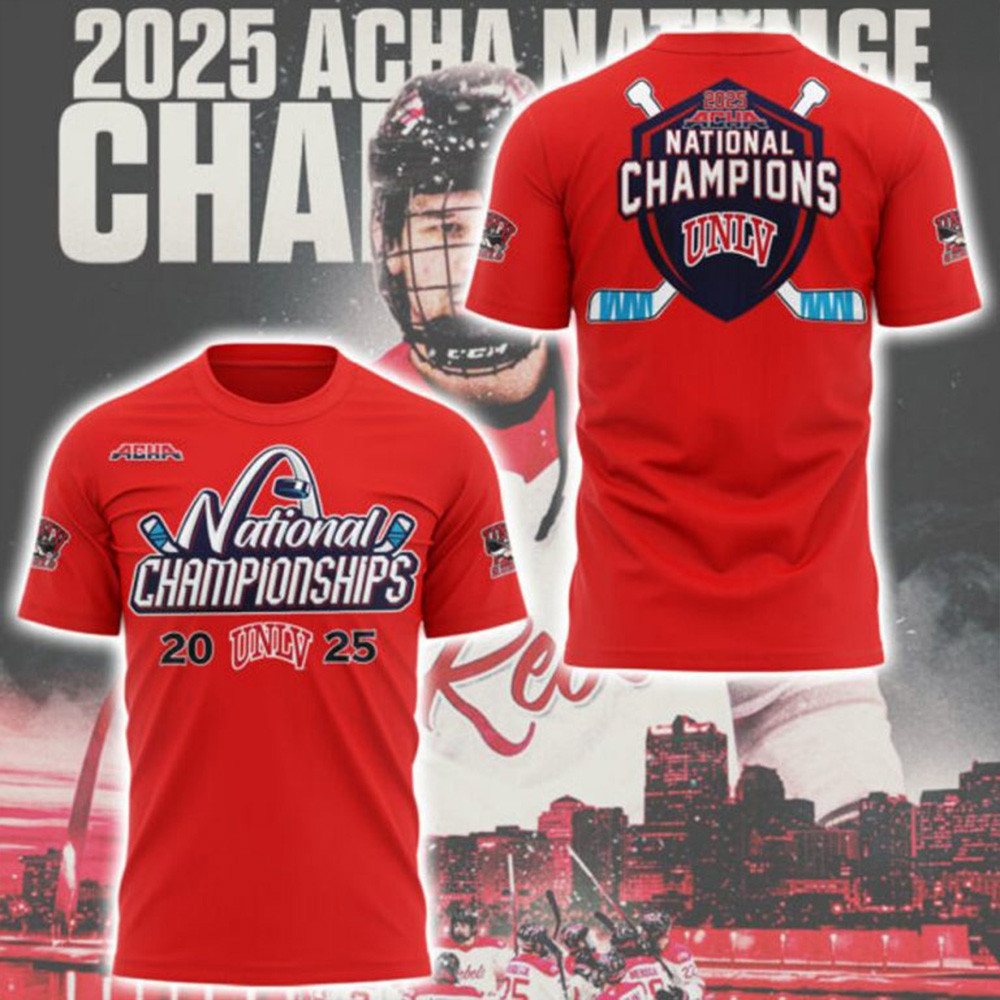 UNLV Rebels 2025 ACHA National Champions Special T-Shirt Golf Lover Unique FathersDay Gifts