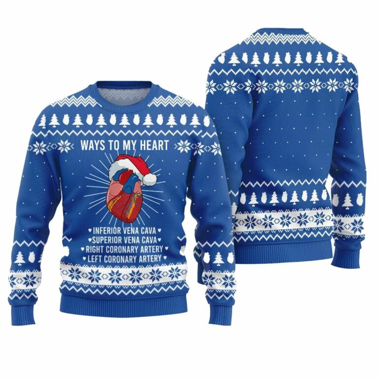 Ways To My Heart Ugly Christmas Sweater