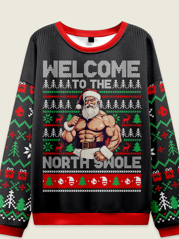 Welcome To The North Swole Ugly Christmas Sweater