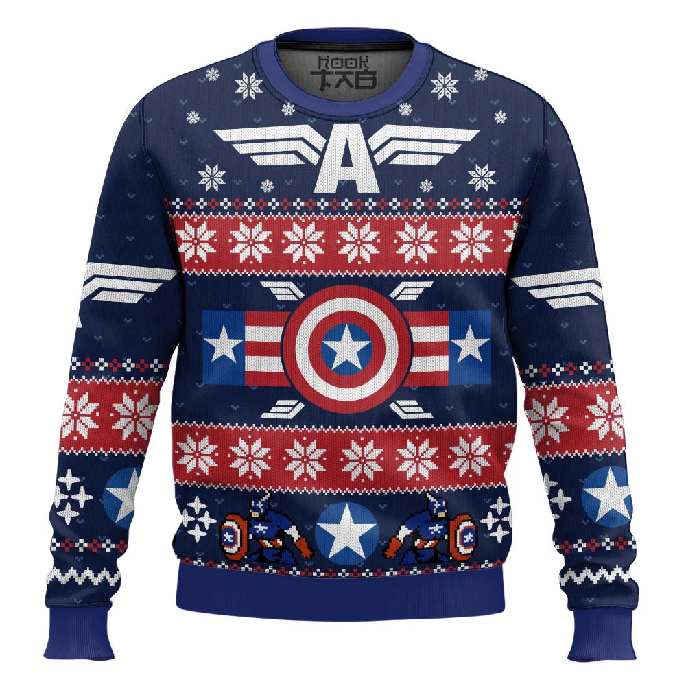 Winter Soldier Captain America Marvel Ugly Christmas Sweater