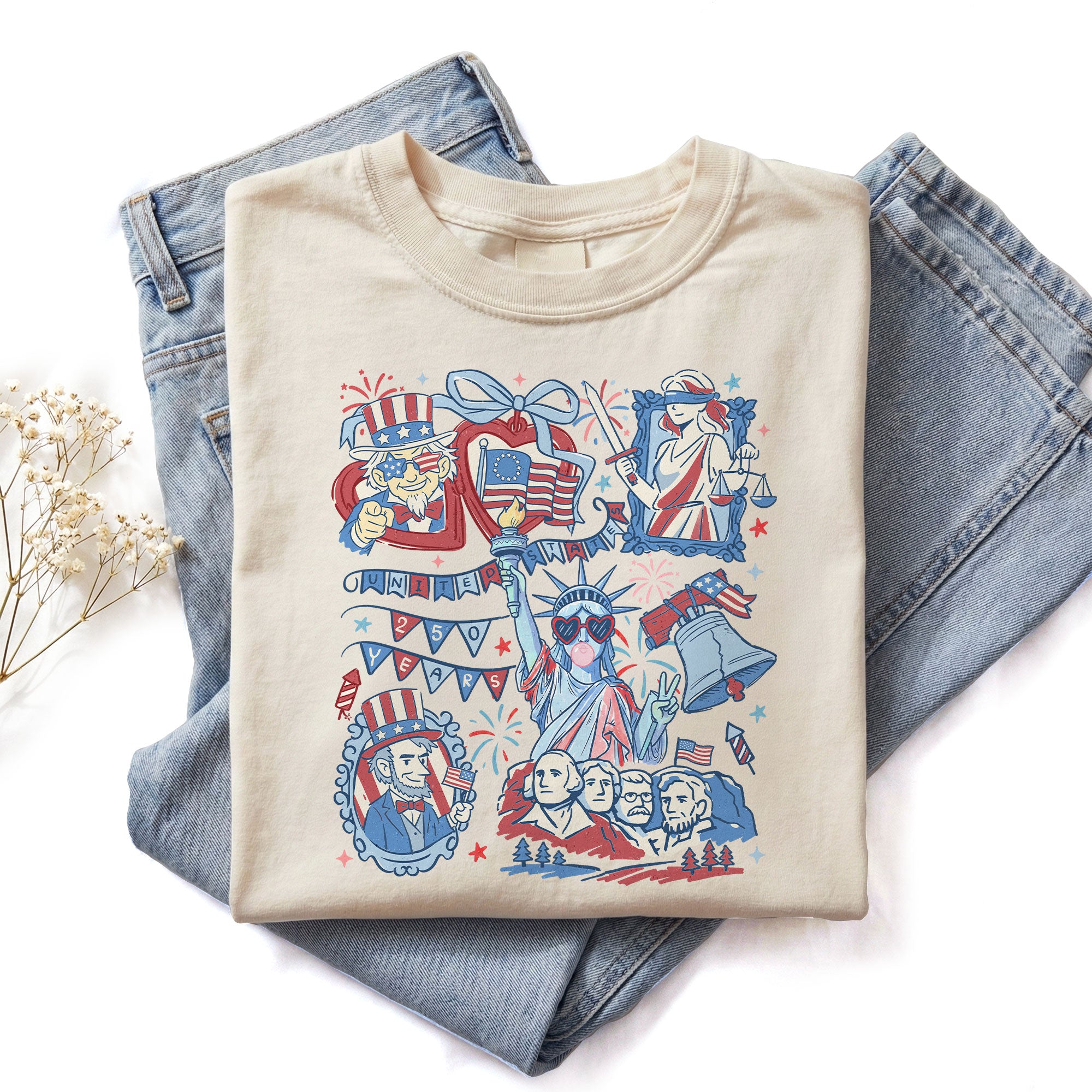 1776 250th America Anniversary 2026 Patriotic Freedom Commemorative T-Shirt