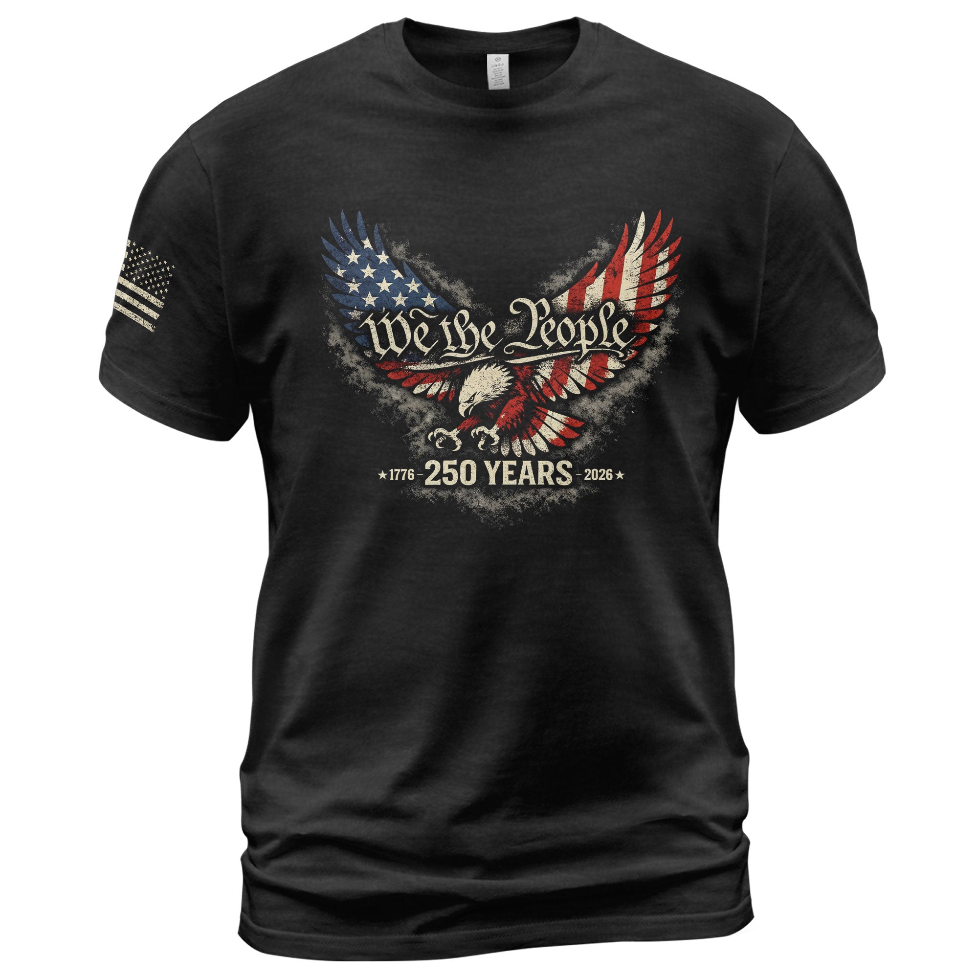 America 250th Anniversary T-Shirt 1776-2026 We The People Eagle Patriotic Tee