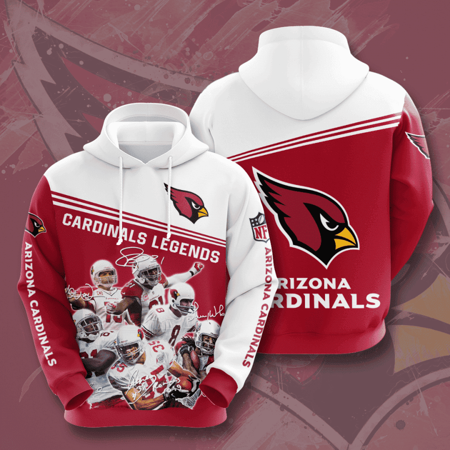 Arizona Cardinals Legends Hoodie Zip Hoodie Version 2933