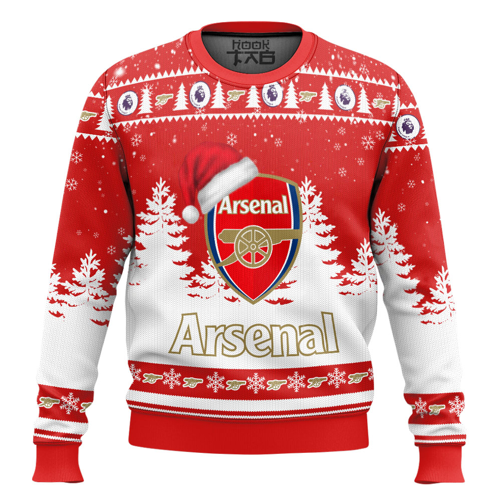 Arsenal FC 3D Christmas Ugly Sweater Gift For Fan