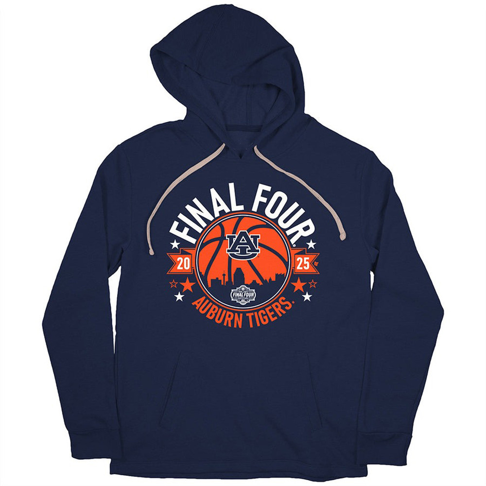 Auburn Tigers Final Four Merch Hoodie 2025 NCAA Mens Basketball March Madness Great Gifts