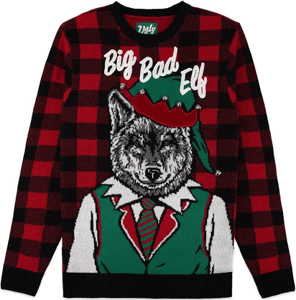 Big Bad Wolf Elf Christmas Ugly Sweater