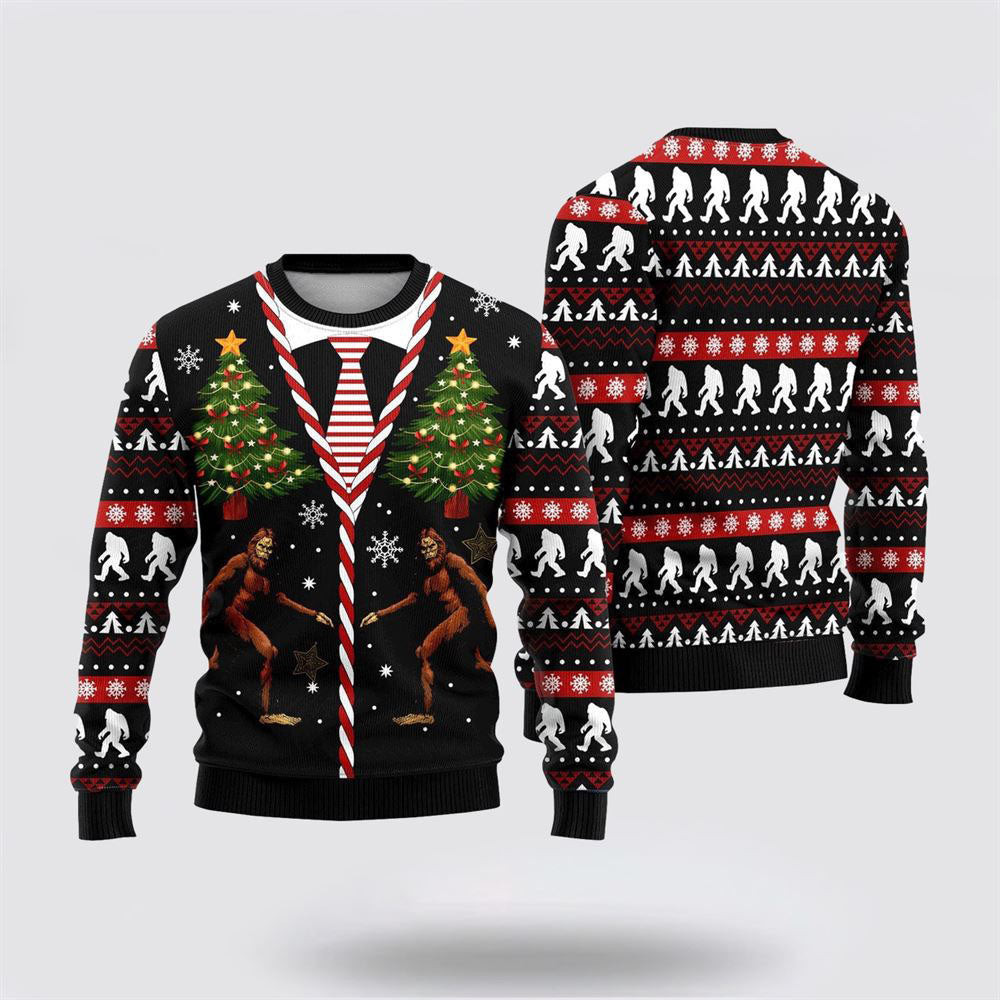 Bigfoot Ugly Christmas Sweater