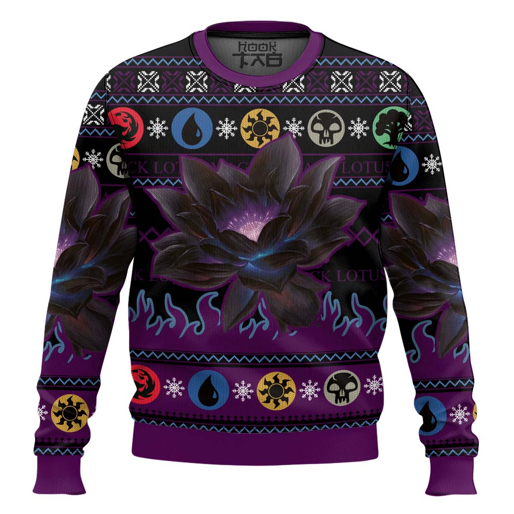 Black Lotus Magic the Gathering Ugly Christmas Sweater
