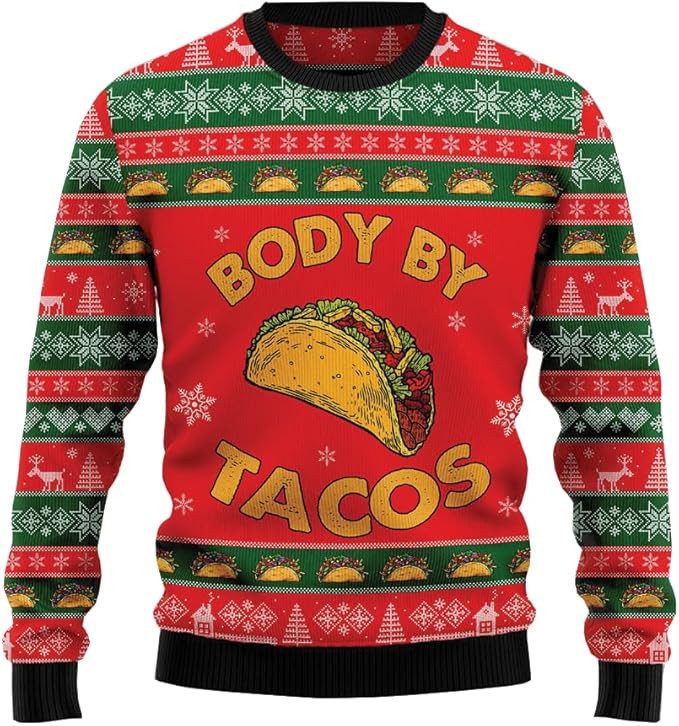 Body By Tacos Ugly Christmas Sweater