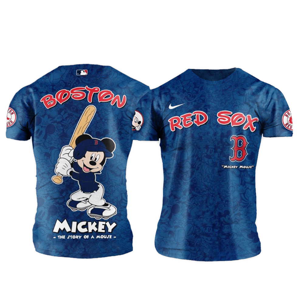 Boston Red Sox MLB x Mickey Night Game Shirt Boston Red Sox Merch Mothers Day Present Ideas