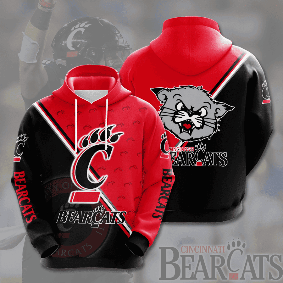 Cincinnati Bearcats Ncaa Hoodie Zip Hoodie