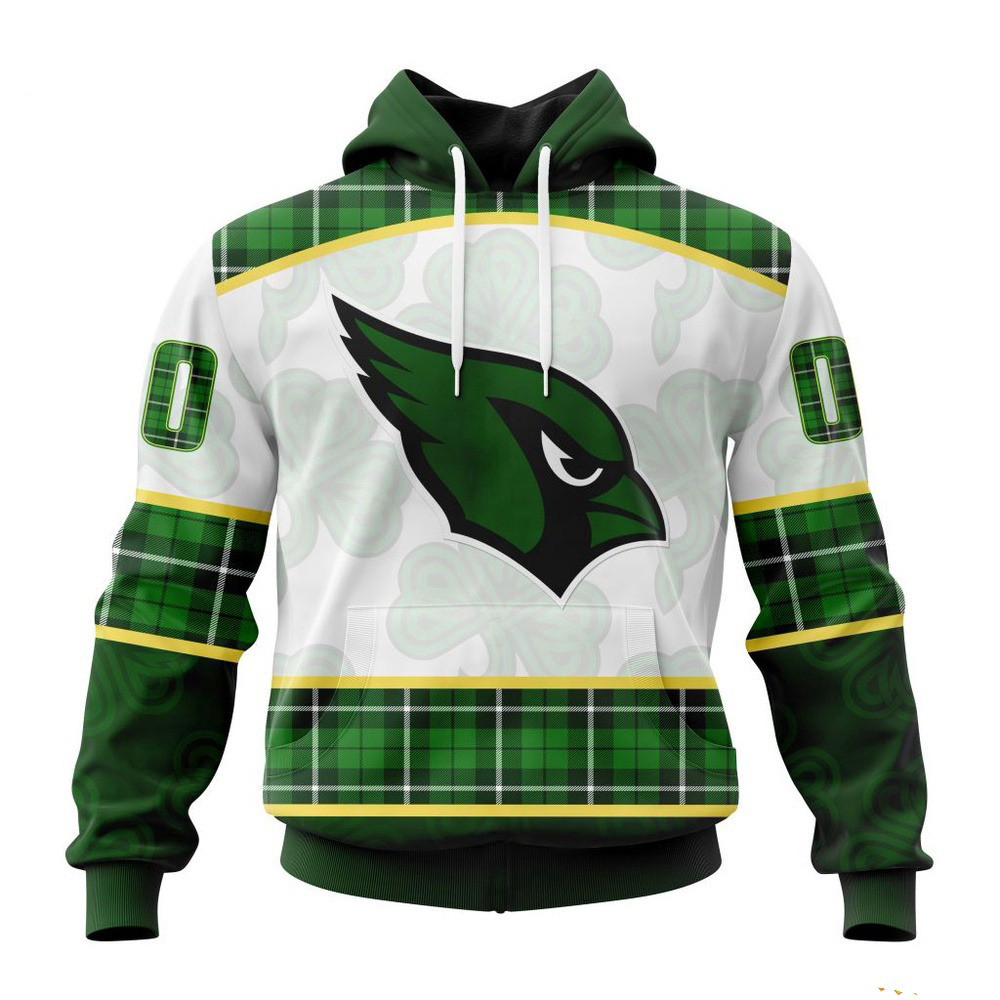 Custom NFL Arizona Cardinals St Patricks Day Hoodie Football Fan Gift Ideas
