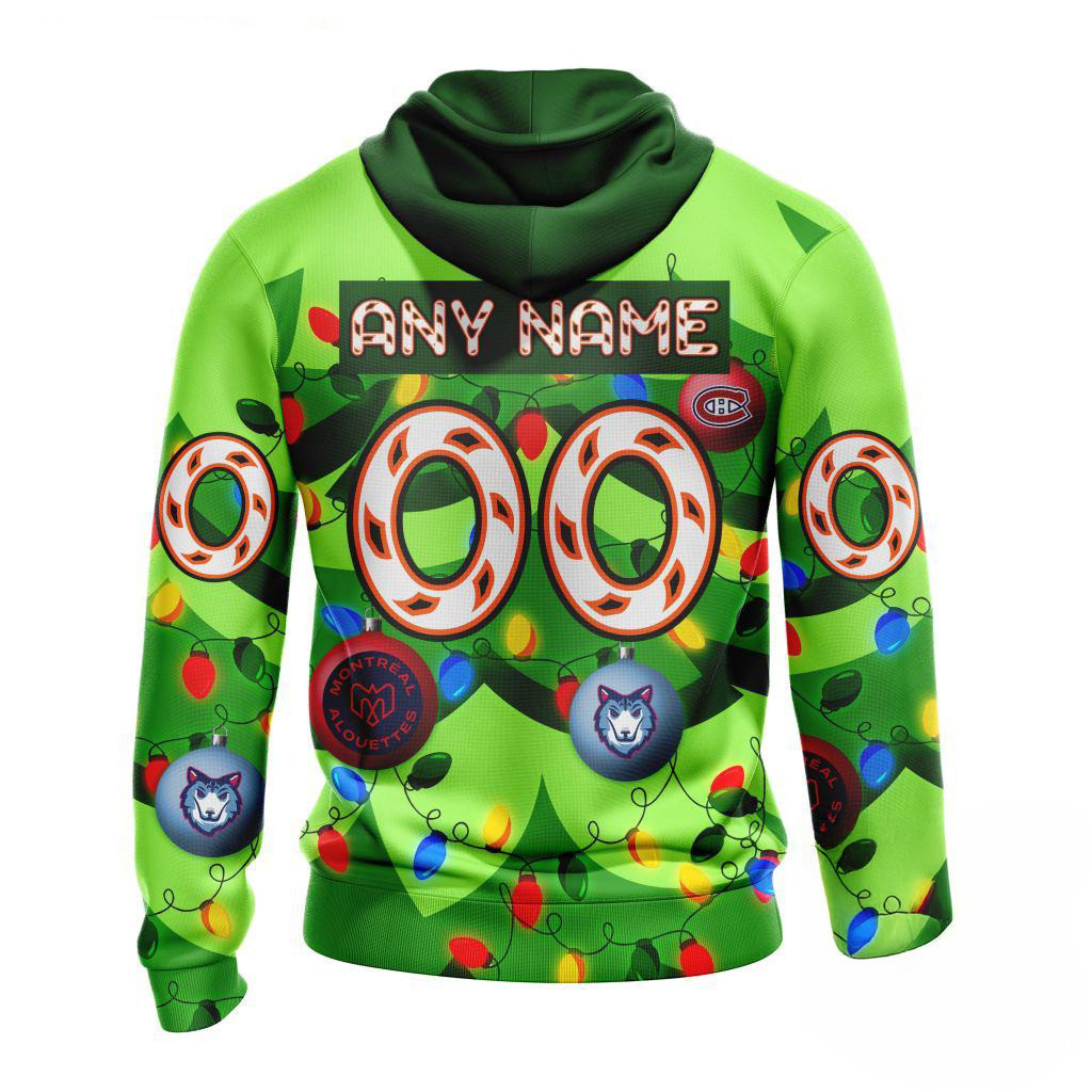 Custom NHL Montreal Canadiens Specialized Christmas Tree Color And Citys Sports Teams Hoodie