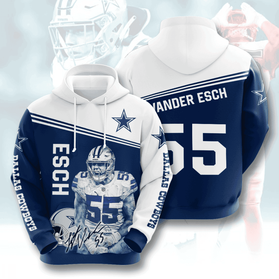 Dallas Cowboys Esch 55 Hoodie Zip Hoodie Version 1460